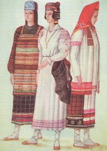 Русский народный крестьянский костюм