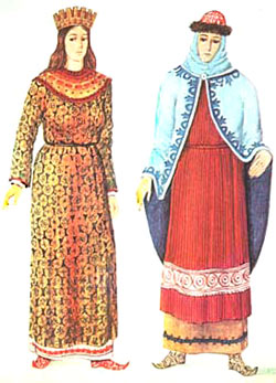 Женский костюм Киевской Руси X-XIV веков