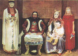 Рябушкин. Семья купца в XVII веке