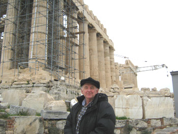 Лейф в Афинах, Акрополь, февраль 2012